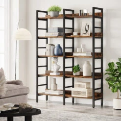 Tribesigns 5-Tier Industrial Bookshelf, 71" Tall Etagere Bookcase, Brown 15 Tribesigns 5-Tier Industrial Bookshelf, 71" Tall Etagere Bookcase, Brown -Tribesigns Sales Store 0897548b b4b8 4f45 87f7 7b0def0c43dd