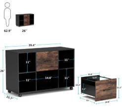 Tribesigns 2 Drawer File Cabinet, Large Mobile Printer Stand With Storage -Tribesigns Sales Store 0ab538b4 8a88 4cf8 b1cd 2ca58807df9c
