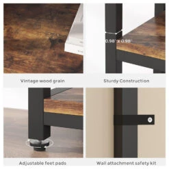 Tribesigns 79" 7-Tier 10-Shelf Open Storage Shelves For Home Office, Brown -Tribesigns Sales Store 0b3a705d 4494 4a77 b598 f8a9f7775dd4