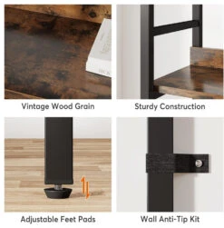 Tribesigns 5-Tier Industrial Bookshelf,Etagere Bookcase, Double Wide Book Shelf 14 Tribesigns 5-Tier Industrial Bookshelf,Etagere Bookcase, Double Wide Book Shelf -Tribesigns Sales Store 0f78ade0 4c7e 4f94 9ca8 b9b0e258fd82