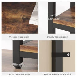 Tribesigns Vintage Bookcase, Storage Shelves Display Shelves Organizer -Tribesigns Sales Store 1371ec80 18aa 4ad2 b366 6075e703fb86