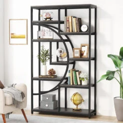 Tribesigns 5-Tier Freestanding Tall Bookshelf With 9 Open Storage Shelves,Grey -Tribesigns Sales Store 1479556c 524d 47c4 ab6e 4fbdb20ef557