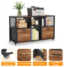 Tribesigns 2 Drawer Wood File Cabinets, Brown -Tribesigns Sales Store 149e37f6 aa9d 42ab 9b2c 2a6116802df9