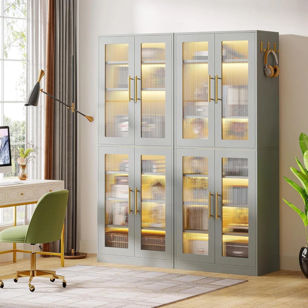 Tribesigns Bookcase, 67-inch Tall Gray Bookshelf, Freestanding Storage Cabinet, Grey 1 Tribesigns Bookcase, 67-inch Tall Gray Bookshelf, Freestanding Storage Cabinet, Grey