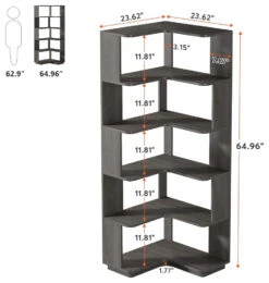 Tribesigns Corner Bookcase, L-Shaped Bookshelf, Book Shelf, Display Shelves 16 Tribesigns Corner Bookcase, L-Shaped Bookshelf, Book Shelf, Display Shelves -Tribesigns Sales Store 2a4c193b 55de 489e b540 4bbcd39fc2f5