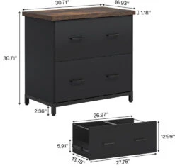 Tribesigns 2-Drawer File Cabinet, Wood Lateral Filing Cabinet -Tribesigns Sales Store 2da28a29 566a 421f bdaa 5492191c60a7