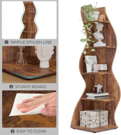 Tribesigns Corner Shelf, Corner Bookshelf, Bookcase Storage Rack Plant Stand 17 Tribesigns Corner Shelf, Corner Bookshelf, Bookcase Storage Rack Plant Stand -Tribesigns Sales Store 3c7805d3 6239 4f8e a089 805d5e14cfc2