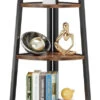 Tribesigns Corner Shelf, Corner Bookshelf Bookcase Ladder Shelf Plant Stand