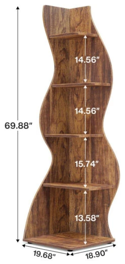Tribesigns Corner Shelf, Corner Bookshelf, Bookcase Storage Rack Plant Stand 16 Tribesigns Corner Shelf, Corner Bookshelf, Bookcase Storage Rack Plant Stand -Tribesigns Sales Store 40e59df9 1863 4fa2 89ea cb759a474709