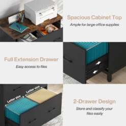 Tribesigns 2-Drawer File Cabinet, Wood Lateral Filing Cabinet -Tribesigns Sales Store 45777994 7327 4d96 aacd 740be80a022b