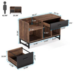 Tribesigns Rustic File Cabinet With 2 Drawers -Tribesigns Sales Store 45baac06 a1b9 487d 8b1e f247106f4159