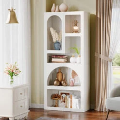 Tribesigns 70.9" Tall Bookshelf, White Arched Bookcase With Storage Shelves 11 Tribesigns 70.9" Tall Bookshelf, White Arched Bookcase With Storage Shelves -Tribesigns Sales Store 545813bf 288e 4c5c 8f5d 7a84589fad78
