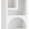 Tribesigns 70.9" Tall Bookshelf, White Arched Bookcase With Storage Shelves