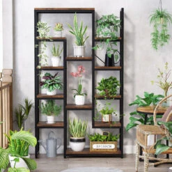 Tribesigns Industrial 6-Tier Bookshelf, 70.9" Tall Bookcase, Brown -Tribesigns Sales Store 5e4e5054 caf8 4e76 8112 cfa20cce6178