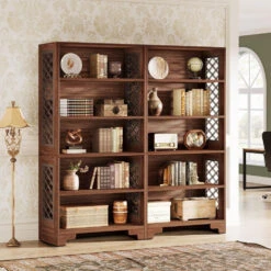 Tribesigns 6-Tier Bookcase, 70.8" Vintage Tall Bookcase, 5-Shelf Display Rack -Tribesigns Sales Store 61330de7 5d2e 4a9c 9a6d a6fffe0b18a2