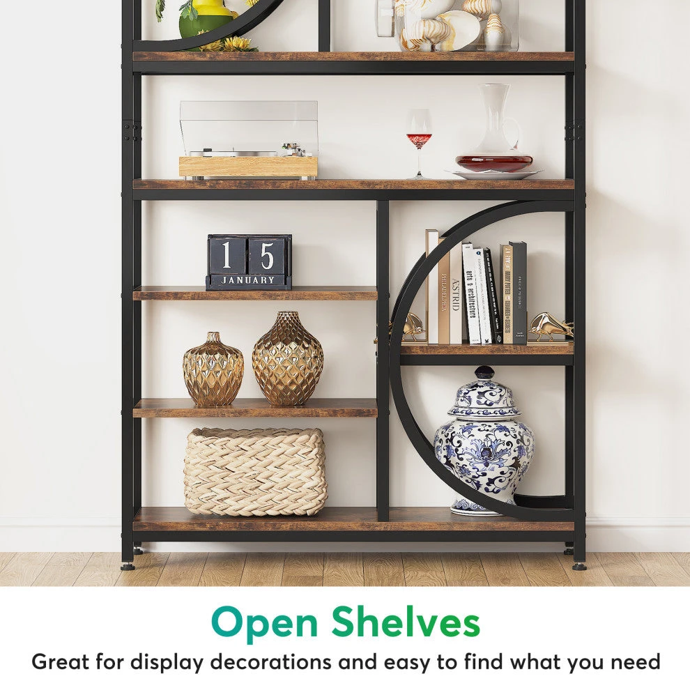 Industrial 8-Tier Etagere Bookcases 6 Industrial 8-Tier Etagere Bookcases - Image 6