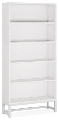 Tribesigns Bluebell 5 Tier Bookcase, 70.8" Bookshelf For Living Room Bedroom, White