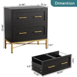 Tribesigns Office File Cabinet Modern Filing Cabinet, Black -Tribesigns Sales Store 6f7693e9 bdee 41cb 9f45 f06e1862d299
