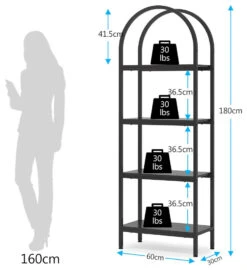 Tribesigns 70.9" 4-tier Modern Wood Open Bookshelf, Black, 2pcs 13 Tribesigns 70.9" 4-tier Modern Wood Open Bookshelf, Black, 2pcs -Tribesigns Sales Store 7466bb88 ecb3 4584 a869 466b5853e018