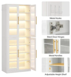 Tribesigns Bookcase, 67-inch Tall Gray Bookshelf, Freestanding Storage Cabinet, White -Tribesigns Sales Store 774e59ee 6864 4232 933b a8b2451847a1