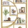 Tribesigns Bookshelf Etagere Bookcase, Display Shelf Storage Organizer