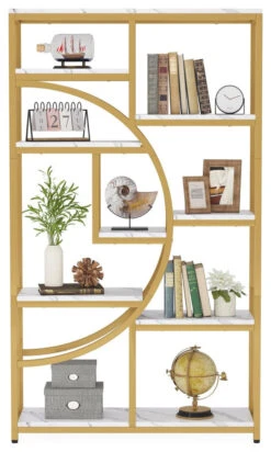 Tribesigns Bookshelf Etagere Bookcase, Display Shelf Storage Organizer