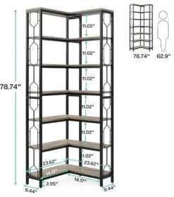 Tribesigns Corner Shelf, Bookshelf, Etagere Bookcase, Display Shelf 17 Tribesigns Corner Shelf, Bookshelf, Etagere Bookcase, Display Shelf -Tribesigns Sales Store 8024acc6 6d48 4172 8811 c935136f5d41