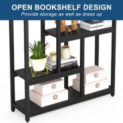 Tribesigns 79" 7-Tier 10-Shelf Open Storage Shelves For Home Office, Black -Tribesigns Sales Store 8a44dd01 fbff 4b6d bb41 77dc19ac4c5e