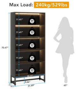 Tribesigns Bookshelf, Large Bookcases, Free-Standing Library Bookshelf -Tribesigns Sales Store 914d2e4e 13ff 4be9 940f 54f5629517c8