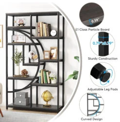 Tribesigns 5-Tier Freestanding Tall Bookshelf With 9 Open Storage Shelves,Grey -Tribesigns Sales Store 965d0c25 3adc 422b b6ec b5d62952afb5