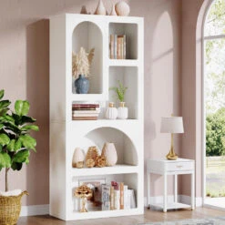 Tribesigns 70.9" Tall Bookshelf, White Arched Bookcase With Storage Shelves 14 Tribesigns 70.9" Tall Bookshelf, White Arched Bookcase With Storage Shelves -Tribesigns Sales Store 9b85d61d a3f1 41a9 b59c 186f4b1b2e10