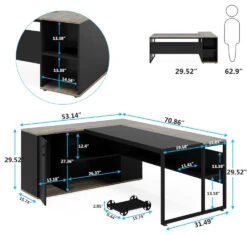 Tribesigns Executive Desk, L Shaped Desk With Cabinet Storage 16 Tribesigns Executive Desk, L Shaped Desk With Cabinet Storage -Tribesigns Sales Store 9cdeb013 8122 4029 accd 5b9560918afc