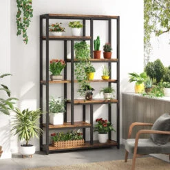 Tribesigns 79" 7-Tier 10-Shelf Open Storage Shelves For Home Office, Brown -Tribesigns Sales Store 9e71a73c 9d3c 4404 97eb 7f442c890fd9