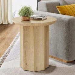Tribesigns Round End Table, Wooden Side Table With Octagonal Base, Modern Nightstand For Living Room, Bedroom, Easy Assembly -Tribesigns Sales Store GUEST 0135f8e5 4304 4154 9f82 16b2d364c4da