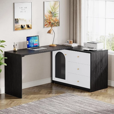 Tribesigns L-Shaped Reversible Computer Desk 2 Tribesigns L-Shaped Reversible Computer Desk - Image 2