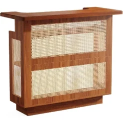 Tribesigns Rattan Home Bar Unit, Farmhouse 4-Tier Mini Bar Table With 4 Stemware Racks And Heightened Base, Liquor Bar Cabinet For Home Pub 17 Tribesigns Rattan Home Bar Unit, Farmhouse 4-Tier Mini Bar Table With 4 Stemware Racks And Heightened Base, Liquor Bar Cabinet For Home Pub -Tribesigns Sales Store GUEST 01cb6cda 426b 42f6 b230 45930015019f