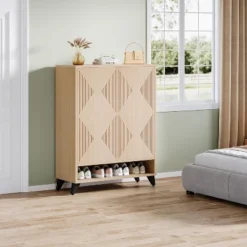 6-Tier Shoe Storage Cabinet With Doors, Wood Shoe Organizer Rack With Adjustable Shelf -Tribesigns Sales Store GUEST 02ee99a3 bd38 4a64 9136 811ce6d3c147