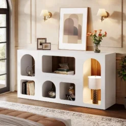 Tribesigns 59" Console Table, Modern Storage Organizer, Entryway Table Sofa Table Behind Couch For Living Room, Hallway, Foyer -Tribesigns Sales Store GUEST 0449ad77 32b1 4da5 82b7 0f265a3c31e5