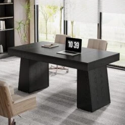 Tribesigns 55 Inches Home Office Executive Desk With Double Trapezoid Base -Tribesigns Sales Store GUEST 0525c43d a924 40b4 811b 6f720226a1db