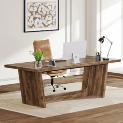 Tribesigns 70.87-Inch Executive Computer Desk With Solid Wooden Pedestal -Tribesigns Sales Store GUEST 0554b612 380c 40d6 b819 0502463a08f0