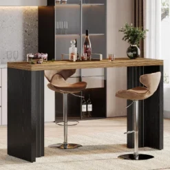 Tribesigns Home Bar Unit, 55.12“Bar Table With A Spacious Tabletop, Modern Freestanding Bar For Home Kitchen, Living Room, Balcony -Tribesigns Sales Store GUEST 0de7802a 0e04 4435 b678 6dac348ef94b