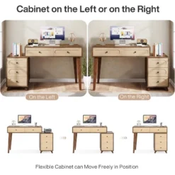 Tribesigns 51-Inch Computer Desk With 5 Drawers -Tribesigns Sales Store GUEST 103cc4d1 2d3b 4d5b ad3d c10aaf391f9a