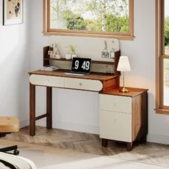 Tribesigns Computer Desk With Storage, 56-Inch Writing Study Table With 4 File Drawers For Home Office, Bedroom, Small Space -Tribesigns Sales Store GUEST 110a68e2 7347 4f61 b045 571653d16b32