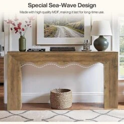 Tribesigns 62.99" Farmhouse Wooden Console Table -Tribesigns Sales Store GUEST 111a737a 02ef 4e33 83e5 6f68db7f1f3d