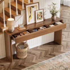 Tribesigns Console Table With 3 Drawers, 70.9" Wooden Entryway Table Behind Couch For Foyer, Hallway, Living Room, Easy Assembly -Tribesigns Sales Store GUEST 119496e8 a32f 4ed6 951c 56a484ace802