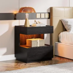 Tribesigns Black Nightstand, Night Stand With 2 Drawers, Wooden Bedside End Table For Bedroom, Living Room 10 Tribesigns Black Nightstand, Night Stand With 2 Drawers, Wooden Bedside End Table For Bedroom, Living Room -Tribesigns Sales Store GUEST 180d0950 505a 43df 982a f61b7c525fc3