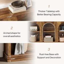 Tribesigns Farmhouse Console Table, 62.99-Inch Long Entryway Table With 3 Tier Storage -Tribesigns Sales Store GUEST 199eabb4 b927 4c8a 95d7 4f644378e63a