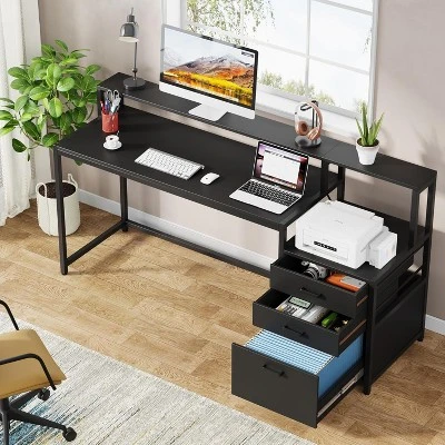 Tribesigns 63" Ergonomic Office Desk 2 Tribesigns 63" Ergonomic Office Desk - Image 2