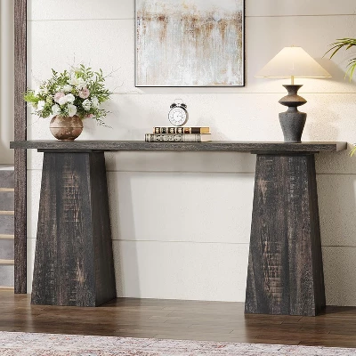 Tribesigns Console Table Wood Entryway Table For Living Room, 63 Inch Narrow Sofa Table For Entrance 1 Tribesigns Console Table Wood Entryway Table For Living Room, 63 Inch Narrow Sofa Table For Entrance