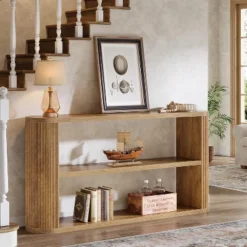 Tribesigns 63-Inch Console Table, Farmhouse Entryway Table With 3-Tier Open Shelf, Wooden Behind Couch Tables For Living Room, Hallway -Tribesigns Sales Store GUEST 1def1d8e 9818 4964 a128 0a7768208e62